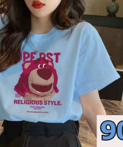 áo Thun Cotton Sượt Co Giãn 4 Chiều In Hình Gấu