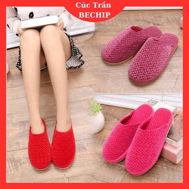 Dép Bông Siêu ấm đi Trong Nhà Giữ ấm Mùa đông Người Lớn, Trẻ Em Ctb549 – Bechip