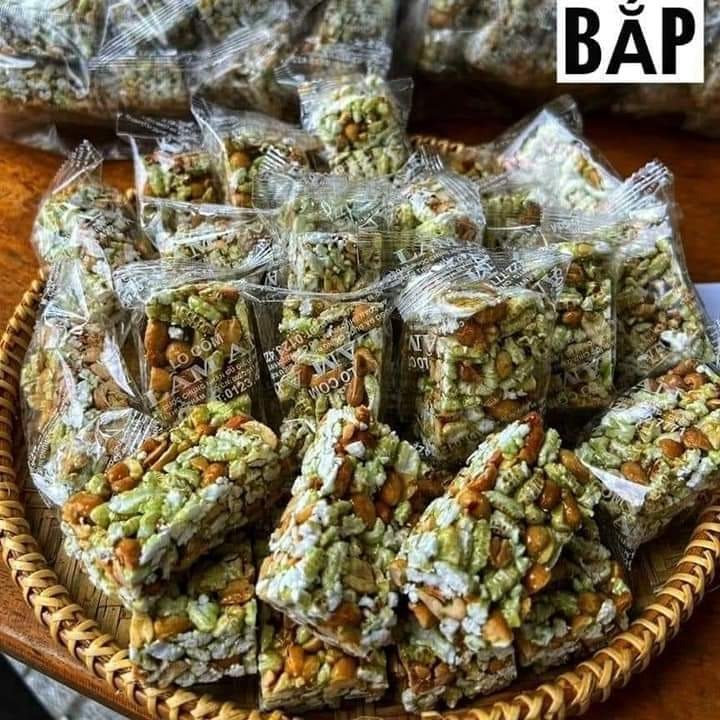 Cốm Nếp đậu Phộng Lá Dứa Cốt Dừa Siêu Ngon 500g