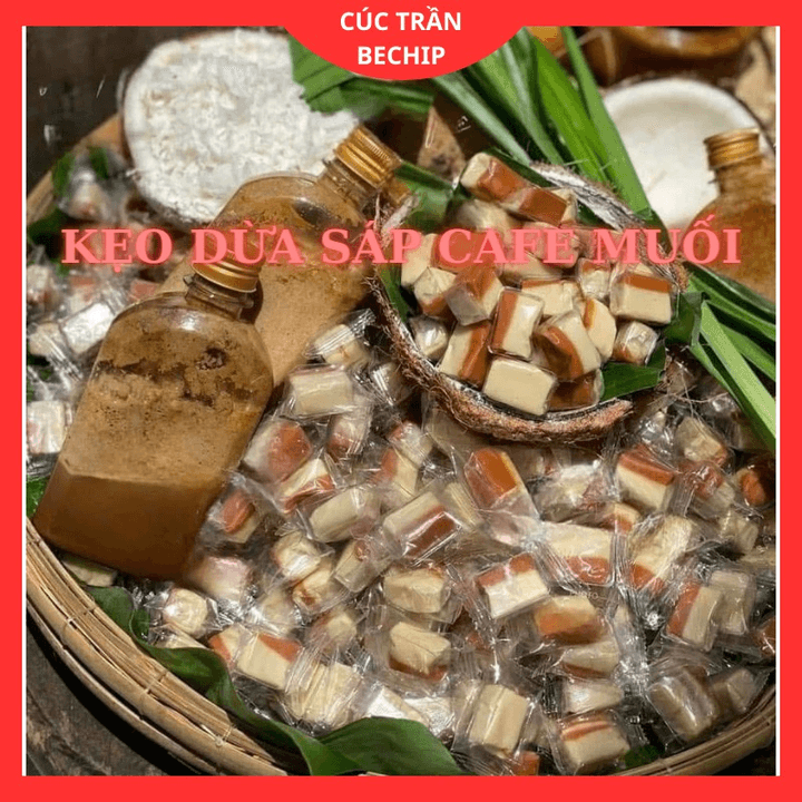 Kẹo Dừa Sáp Cà Phê Muối Thơm Ngon, Béo Ngậy 500g Ctb551 – Bechip