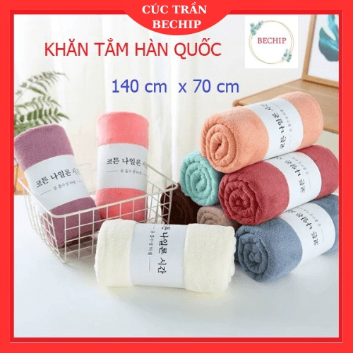 Khăn Tắm Hàn Quốc Cao Cấp 70 X 140 Cm Ctb18 – Bechip