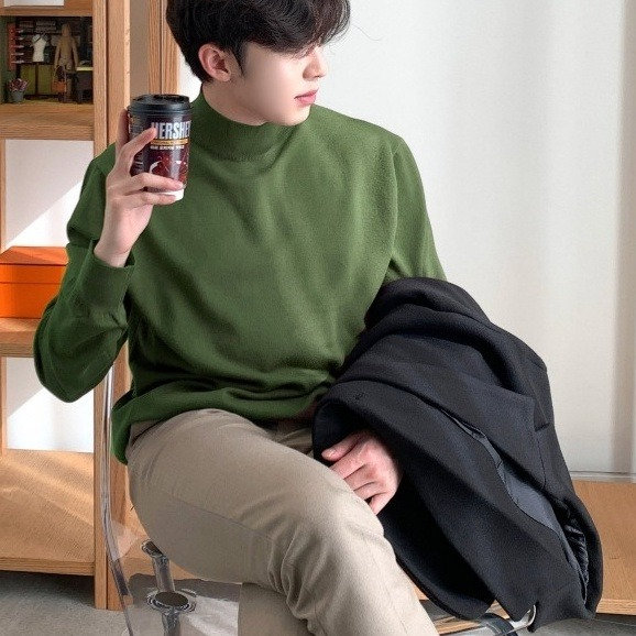 áo Len Cổ Trung Nam Tuto5 Menswear Al02 – áo Len Lông Thỏ Mềm Mịn Không Kích ứng Da ấm áp Form Body Hàn Quốc Cao Cấp-tuto5