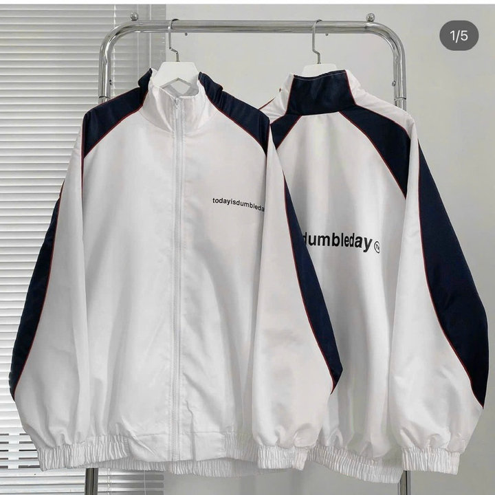 áo Khoác Bomber Dù Nam Nữ Today Isdumbleday Phối Màu đen Trắng Sa764- Sam Store