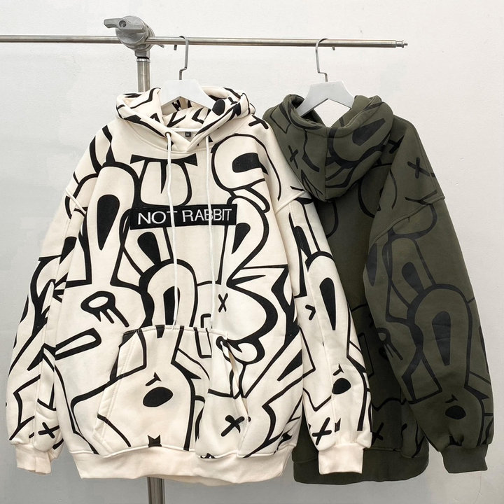 áo Khoác Nỉ Hoodie Not Rabbit Nam Nữ Unisex Gu778 – Nana House