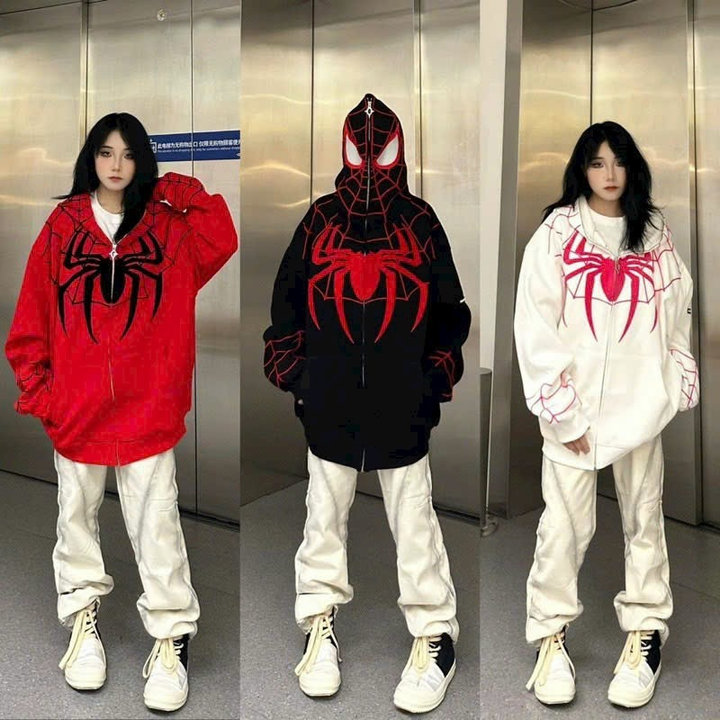 áo Khoác Hoodie Nỉ Nam Nữ Phối Người Nhện Trùm đầu Phong Cách Siêu đẹp – Kim