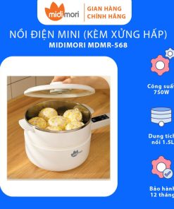 Nồi Lẩu điện Mini đa Năng Kèm Xửng Hấp – Mdmd-568 – Midimori