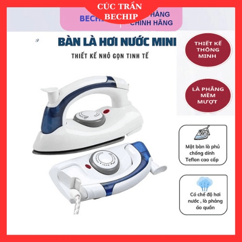 Bàn Là Hơi Nước Mini Cầm Tay, Gấp Gọn Tiện Dụng Ctb65 – Bechip