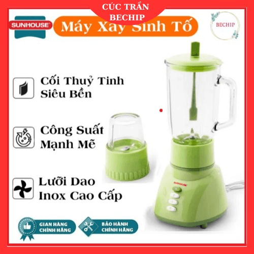 Máy Xay Sinh Tố Sunhouse Siêu Bền, Bảo Hành 12 Tháng Ctb64 – Bechip