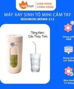 Máy Xay Sinh Tố Mini Cầm Tay Tặng Kèm Ly Thủy Tinh – Mdmr-212 – Midimori