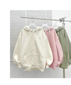 áo Khoác Nỉ Dây Kéo Logo Chữ C Nhỏ Chất đẹp – Be Yourself