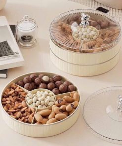 Khay Mứt Tròn 2 Tầng Nắp Gấu – Hgs