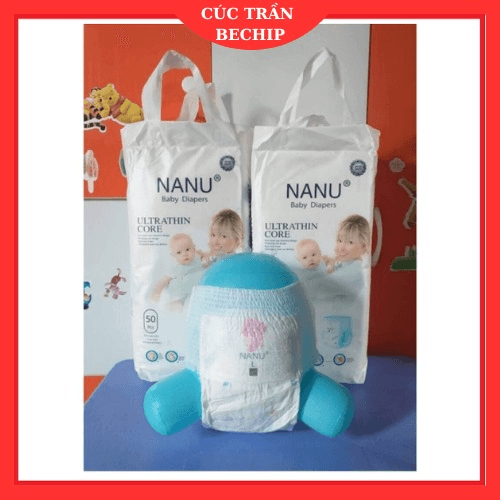 Túi 50 Miếng Bỉm Nanu Baby Cao Cấp Cho Bé Ctb211 – Bechip