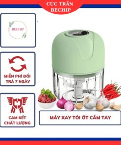 Máy Xay Tỏi ớt Cầm Tay Sạc Pin 250ml Ctb107 – Bechip