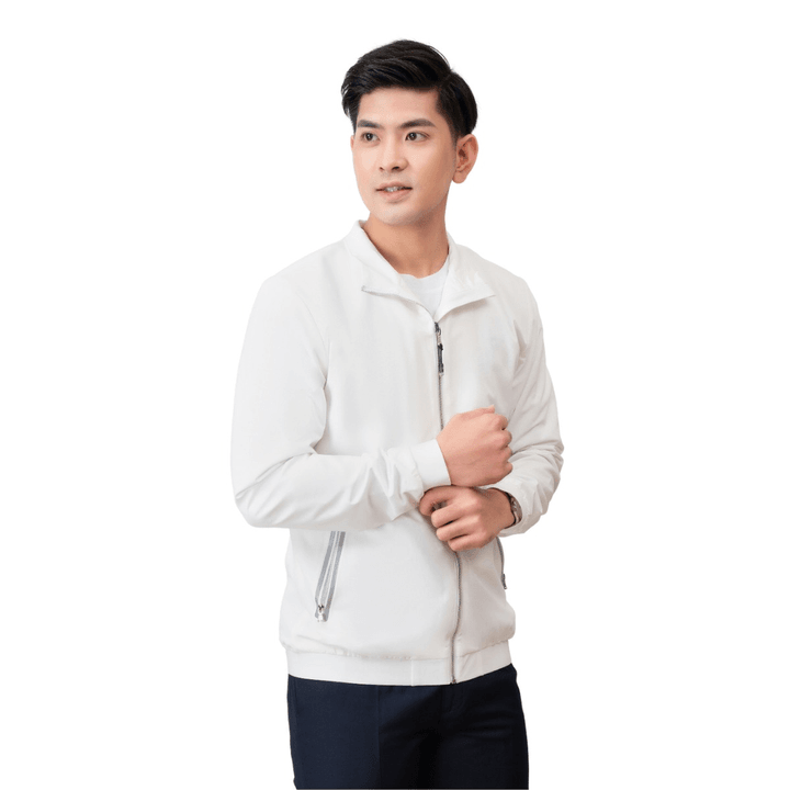 áo Khoác Golf 2 Lớp Màu Trắng Ak2g.2 – Aligro