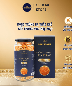 [loại Thượng Hạng] đông Trùng Hạ Thảo Khô Sấy Thăng Hoa Minh’s Farm – Hộp 35g