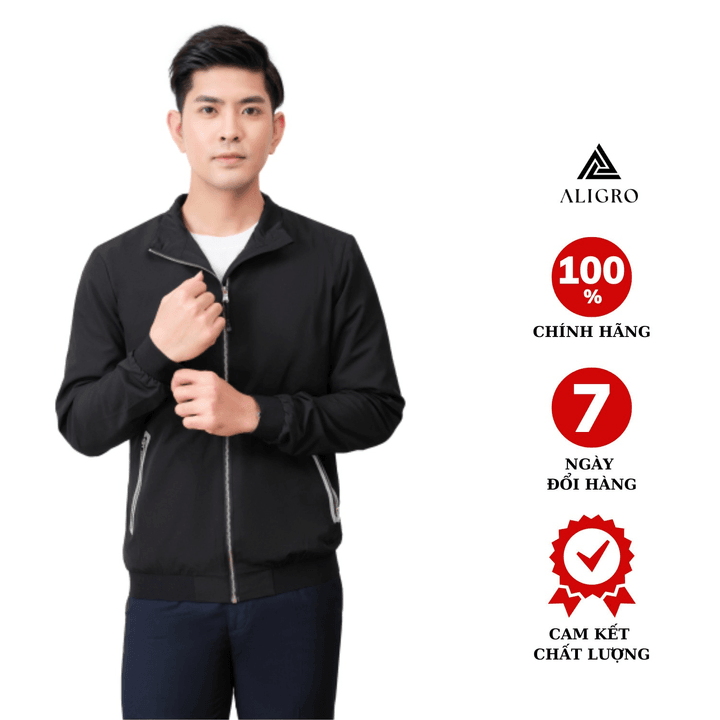 áo Khoác Golf Nam 2 Lớp Aligro Màu đen Ak2g.4 – Aligro