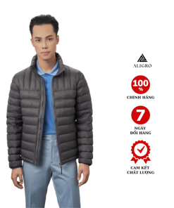 áo Khoác Lông Vũ Màu Rêu Chất Liệu Cao Cấp Mềm Mịn Siêu Nhẹ Giữ Nhiệt Aligro Algalv.24 – Aligro