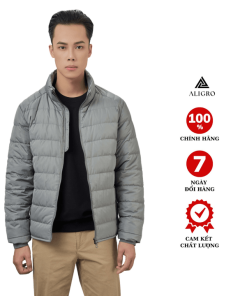 áo Khoác Lông Vũ Màu Xám Chất Liệu Cao Cấp Mềm Mịn Siêu Nhẹ Giữ Nhiệt Aligro Algalv.22 – Aligro