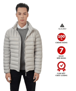 áo Khoác Lông Vũ Beige Chất Liệu Cao Cấp Mềm Mịn Siêu Nhẹ Giữ Nhiệt Aligro Algalv.19 – Aligro