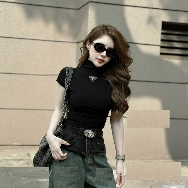 áo Thun Borip Cổ Lọ ôm Body Tay Ngắn – Kim