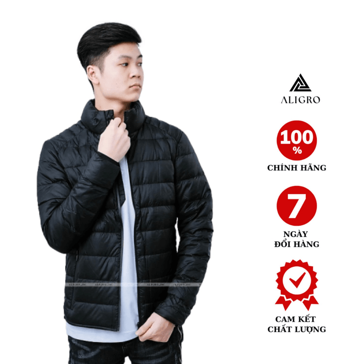 áo Khoác Lông Vũ Màu đen Algalv.10 – Aligro
