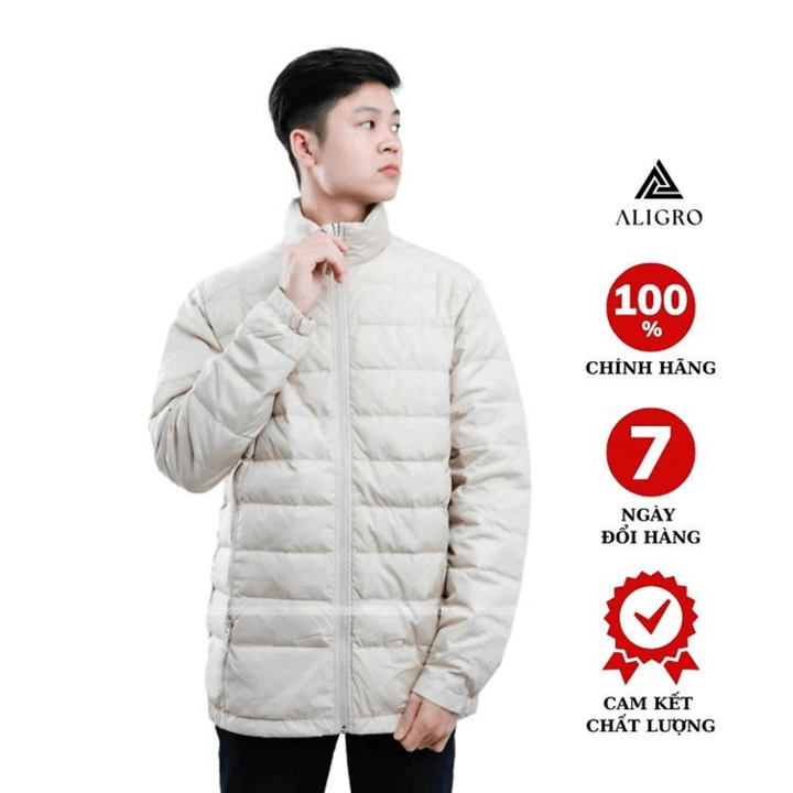 áo Khoác Lông Vũ Màu Sữa Algalv.6 – Aligro