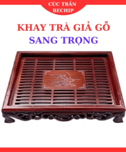 Khay Trà Minh Hải/ Khay Trà Giả Vân Gỗ Sang Trọng Ctb591 – Bechip
