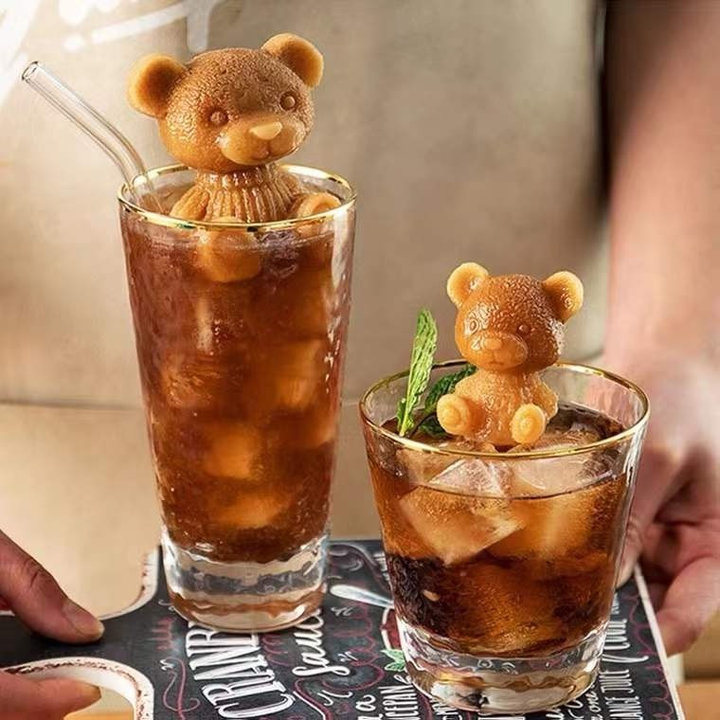 Khuôn Làm đá Silicon Hình Gấu Teddy Ngộ Nghĩnh 6×5.5cm – Su