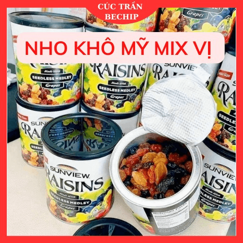 Nho Khô Mỹ Sunview Raisins 425g Mix Vị Ctb594 – Bechip