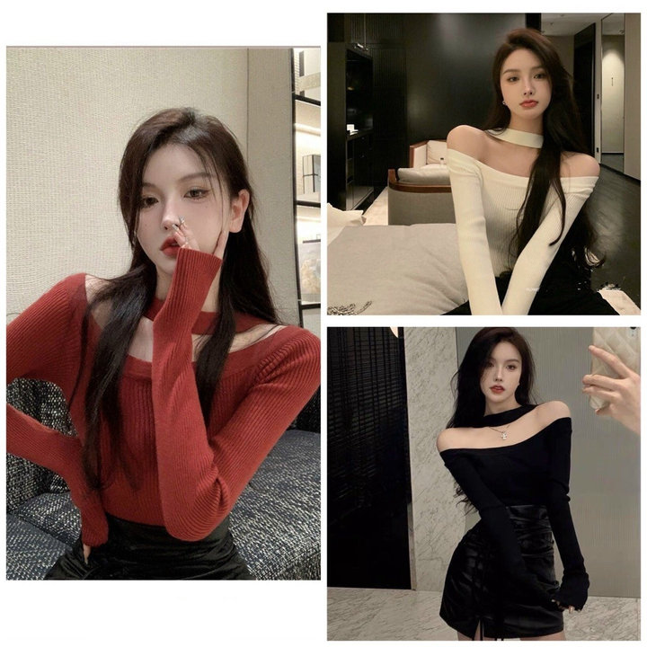 Sale Sốc 50% áo Kiểu Quàng Cổ Thun Gân Xin – Lê Phương Boutique