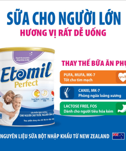 Sữa Etomil Perfect Cho Người Lớn Tuổi, Người ốm Bệnh Dinh Dưỡng Vàng Cho Người Cao Tuổi, Hương Vị Dễ Uống – Etomil