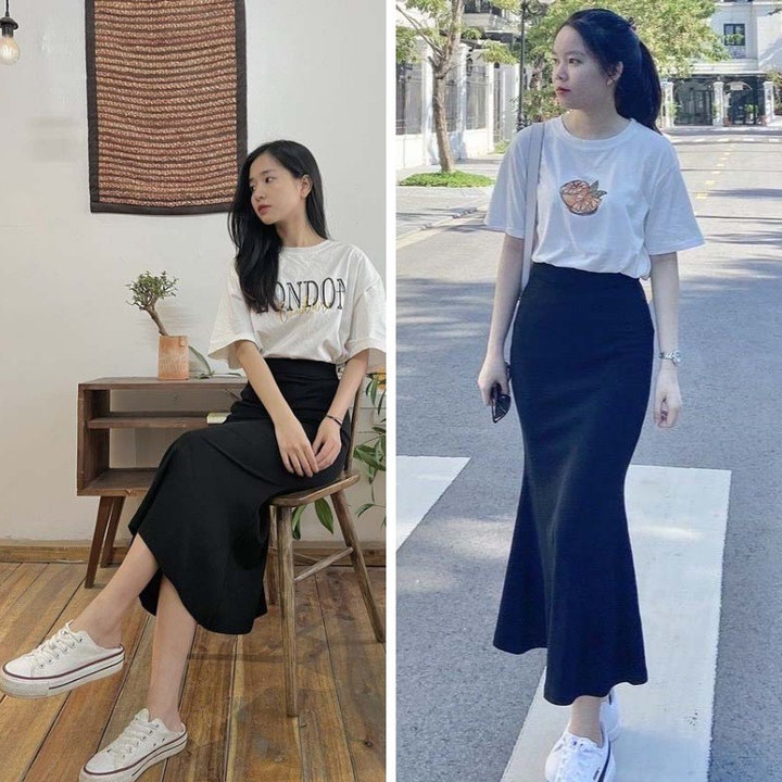 Chân Váy Dáng Dài Kiểu đuôi Cá, Chất Umi Hàn Siêu Tôn Dáng Dành Cho Các Nàng Sldcv32 – Diepchi Fashion