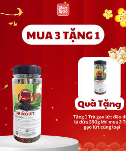 Trà Gạo Lứt đậu đen Lá Dứa 350g – Bamboo