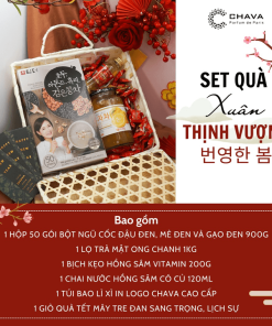 [set Quà Tết Cao Cấp 2024] Xuân Thịnh Vượng – Quà Tết Cao Cấp Cho Người Thân, Bạn Bè, Doanh Nghiệp – Chava