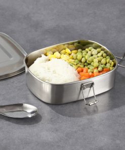 Hộp Cơm Chữ Nhật Inox 16cm – Su