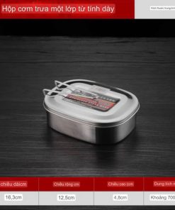 Hộp Cơm Chữ Nhật Inox 16cm – Su