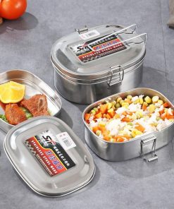 Hộp Cơm Chữ Nhật Inox 16cm – Su
