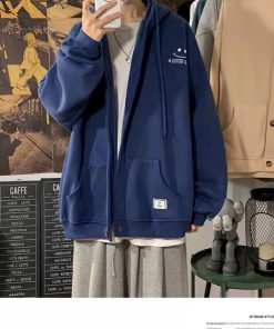 áo Khoác Nỉ Nam Thêu Mặt Cười A Good Day Nút Cài – Htm Fashion