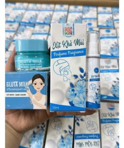 Kem Mờ Thâm, Khử Mùi Vùng Nách Gluta Milk Vip White + Tặng Kèm 1 Chai Xịt Khử Mùi – Su