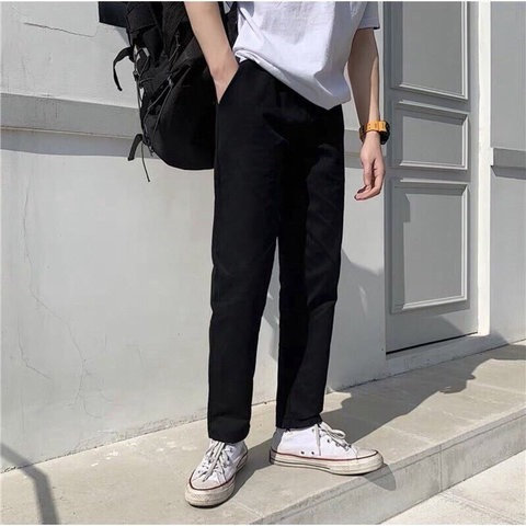 Sale Cực Sốc Quần Kaki Trơn ống Suông Basic Nam Nữ Unisex S60 – Sam Store