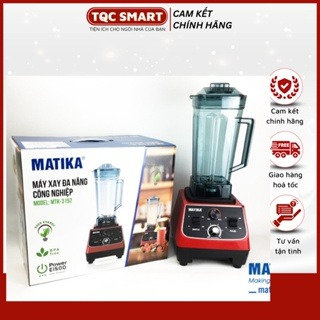 Máy Xay Công Nghiệp đa Năng Matika Mtk-3152 Dung Tích 2l, Công Suất 1500w Chuyên Dùng Trong Các Quán