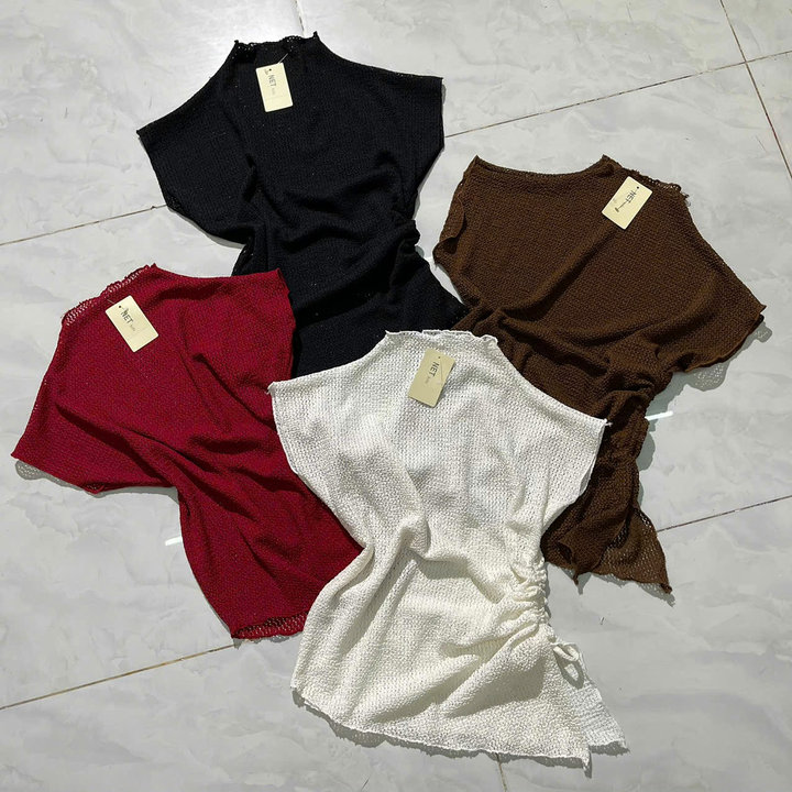 áo Len Lưới Rút Eo 1 Bên Siêu Xinh – Lê Phương Boutique