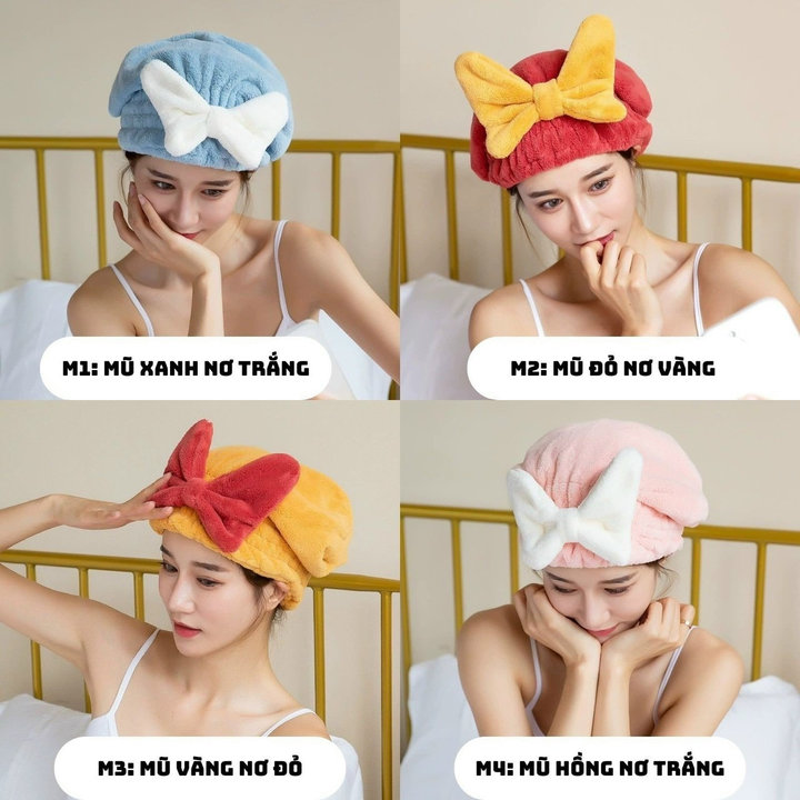 Mũ ủ Khô Tóc Siêu Thấm Hút