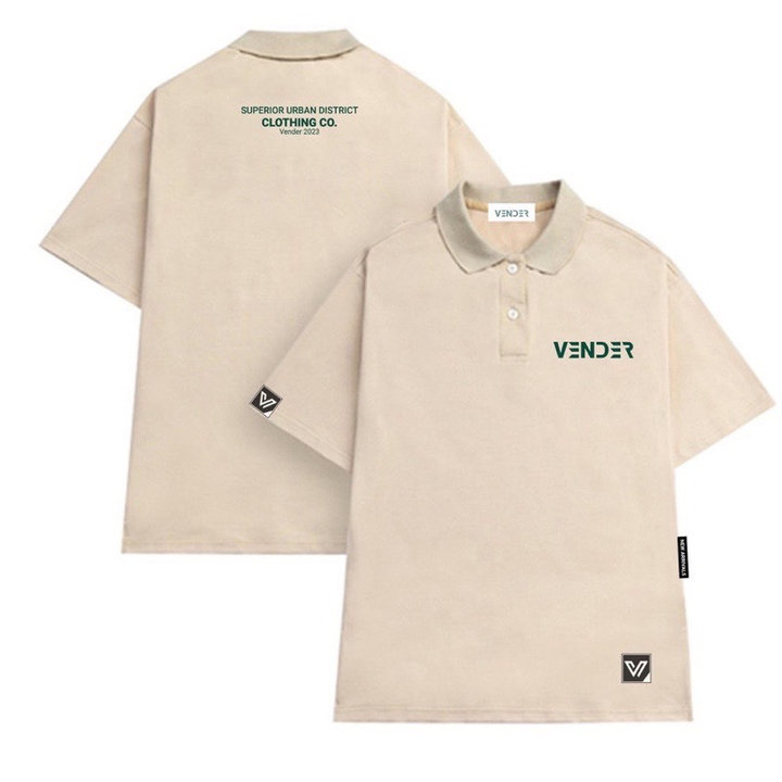 áo Thun Polo Nam Nữ Local Brand Form Unisex Chất Cá Sấu —- In Chữ Vender