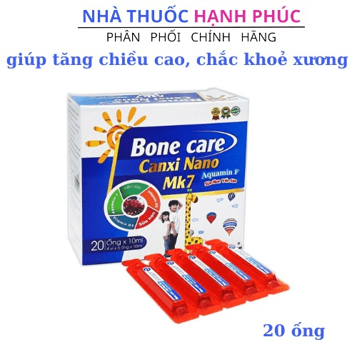 Siro Bone Care Canxi Nano Mk 7 Giúp Tăng Chiều Cao Hộp 20 ống – Queen Diamond Diophaco