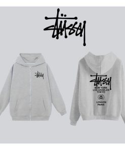 áo Khoác Nỉ Bông Stussy Hoạ Tiết Logo Chữ In Nhiệt Cực Nét Chất Liệu Dày Dặn Form Dáng Unisex Nam Nữ Sht117- Minh Hà House