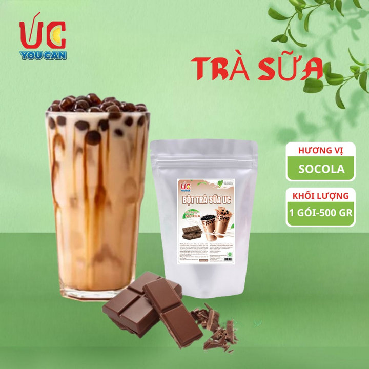 Bột Trà Sữa Socola Hòa Tan, Trà Sữa Trân Châu đậm Vị, Thơm Ngon, Nước Uống Giải Khát, Dễ Pha Túi 500gr – Lady’s Passion