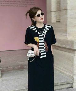 đầm Váy Nữ In Hình Cô Gái Kèm Choàng Vạt Sh855- Sam Store