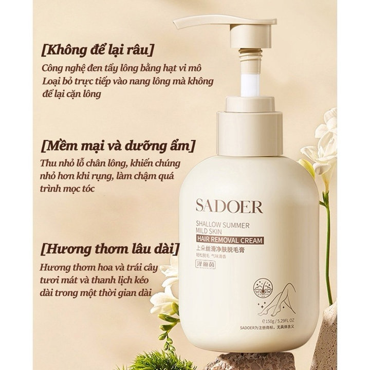 Kem Tẩy Lông Sadoer Nội địa Trung 150ml – Gdn