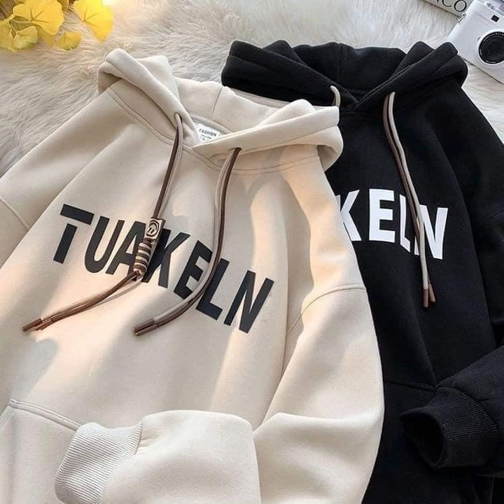 áo Hoodie Nỉ Bông Chữ Tuakeln Form Rộng Mũ Dày 2 Lớp Unisex Over Size